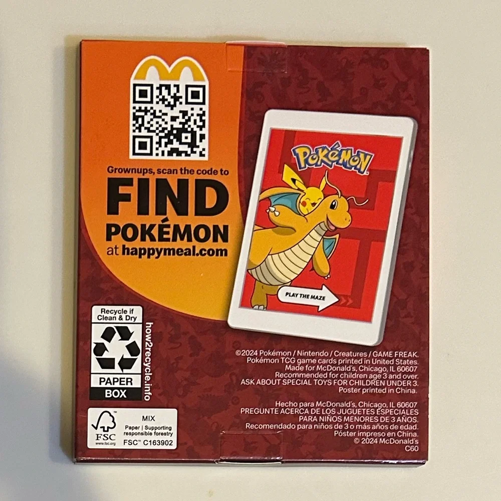 POKÉMON RAYQUAZA 2025 MCDONALDS #8 COLLECTIBLE w/ CARDS SEALED STICKER ACTIVITY
